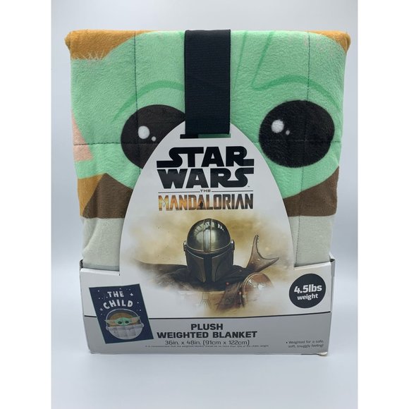 Star Wars Mandalorian "The Child" NEW Weighted Blanket 4.5lbs, NIB - Picture 2 of 9